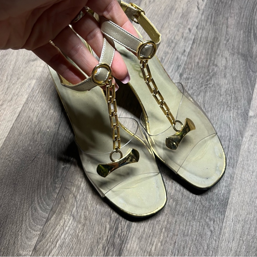 Vintage Onex strappy heeled sandals